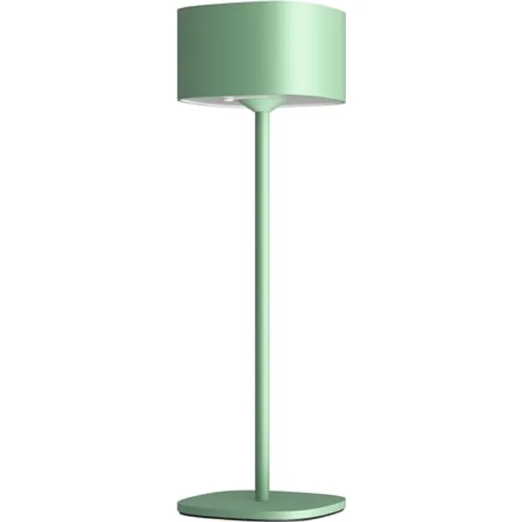 Calex Serino Wiederaufladbare Tischlampe, Kabellose LED-Leuchte, Dimmbar, Innen- & Außenbeleuchtung, Grün, USB-C Aufladung, 1800mAh Akku