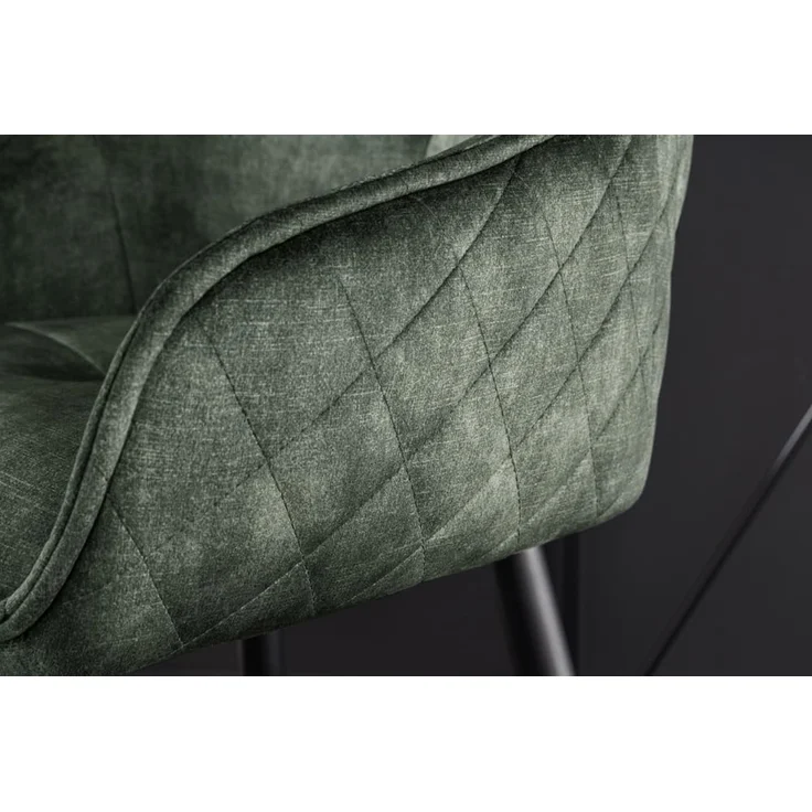 riess-ambiente Barhocker EUPHORIA grün / schwarz (Einzelartikel, 1 St), Esszimmer · Samt · Edelstahl · mit Lehne · Tresenstuhl · Barock Design – Bild 6