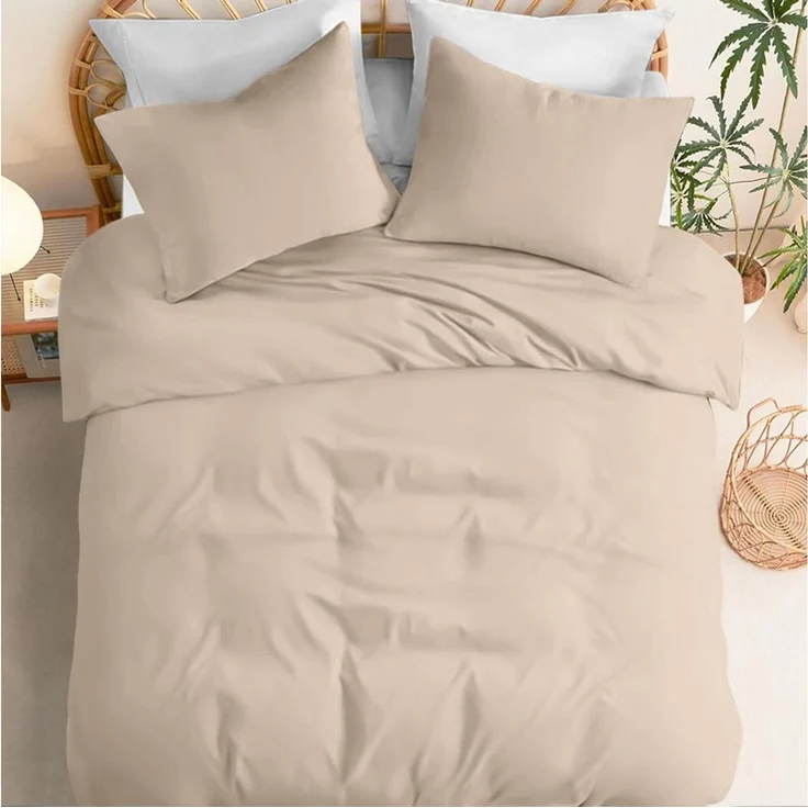 Elegear Bettwäsche Bettwäsche 135×200/155x220/200x200cm Mikrofaser Bettwäsche-Set, Mikrofaser aus Polyester, 2 teilig, Bettbezug+Kopfkissenbezug*1, atmungsaktiv, weich für alle Jahreszeiten – Bild 1