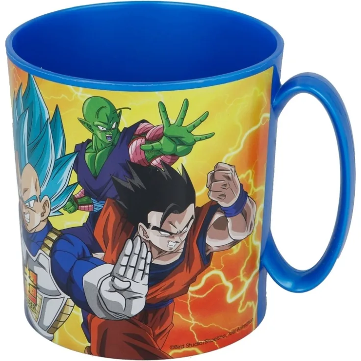Dragon Ball Becher Mikrowellengeeigneter Kunststoffbecher 390 ml – Motivbecher für Kinder