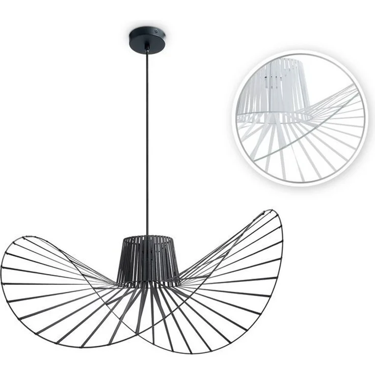 Paco Home Pendelleuchte HUGO PD1, ohne Leuchtmittel, mit kompatiblen Dimmer und Leuchtmittel – Bild 4