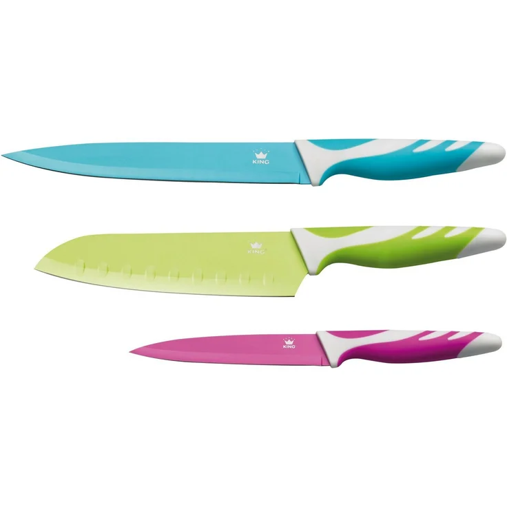 KING Messer-Set (Set, 3-tlg), mit beschichteten Klingen, 3-teilig – Bild 3
