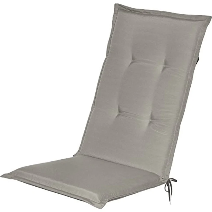 6er Set Beautissu Hochlehner Auflage Loft HL 120 x 50 x 6 cm Hellgrau – Bild 10
