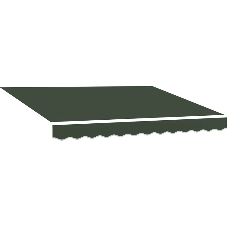 vidaXL Ersatzbespannung für Markise 5x3 m Dunkelgrün Polyester 964806 – Bild 2