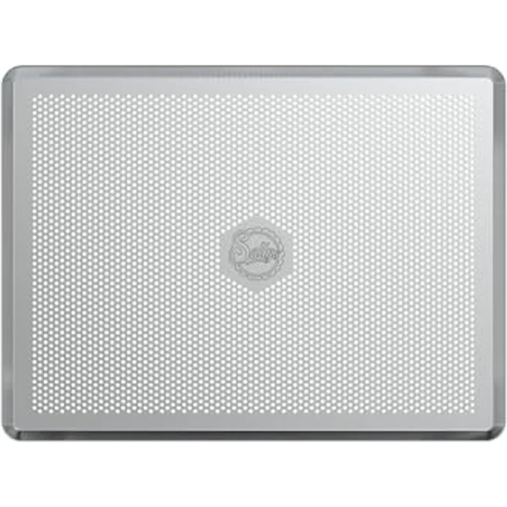 Sallys Backblech aus unbeschichtetes Aluminium, hitzebeständig bis 250 °C, Aluminium, Perforiertes Design – Bild 1