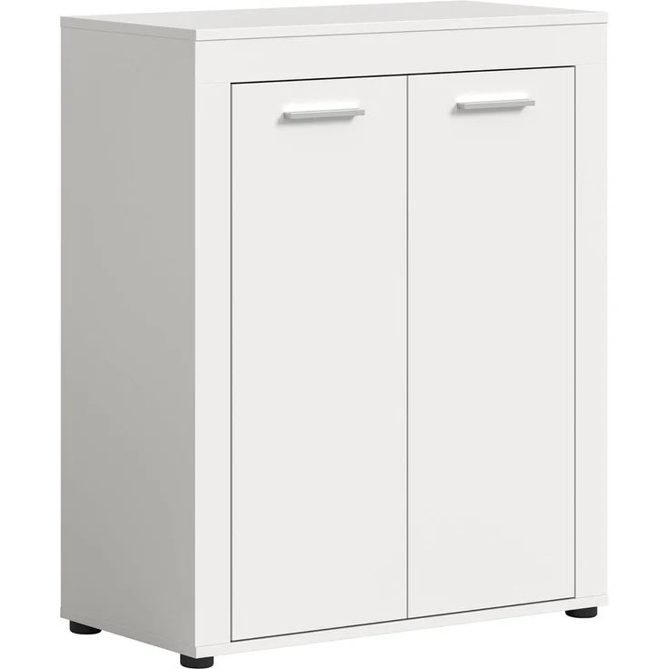 xonox. home Garderobe Jam X8BA9603 Schuhschrank Garderobenschrank Schrank in Weiß Nb. ca. 80 x 95 x 35 cm – Bild 1