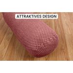 Amilian Nackenrollenbezug 15x40 cm - Ersatzbezug für Nackenrolle, Kissenrolle, Bettrolle, waschbarer Ersatzbezug mit verdecktem Reißverschluss