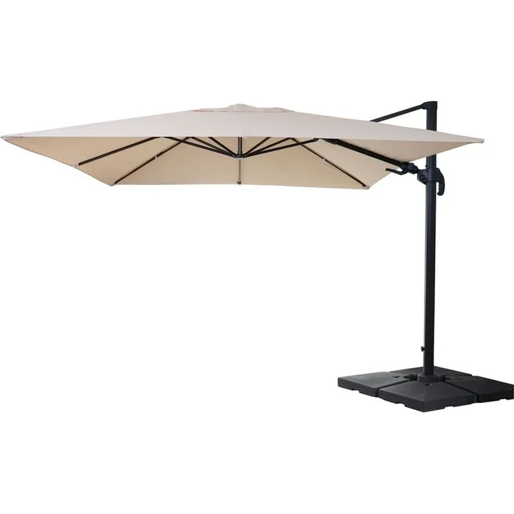 MCW Ampelschirm MCW-A96-15, LxB: 300x400 cm, Mit 5-facher Höhen-/ Neigungswinkelverstellung, Windwiderstandsklasse2 – Bild 5