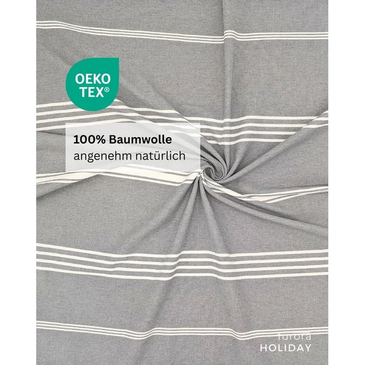 furora HOLIDAY Saunatuch Strandtuch Hamamtuch: groß 100x200 cm Saunatuch, Strandhandtuch dünn – Bild 1