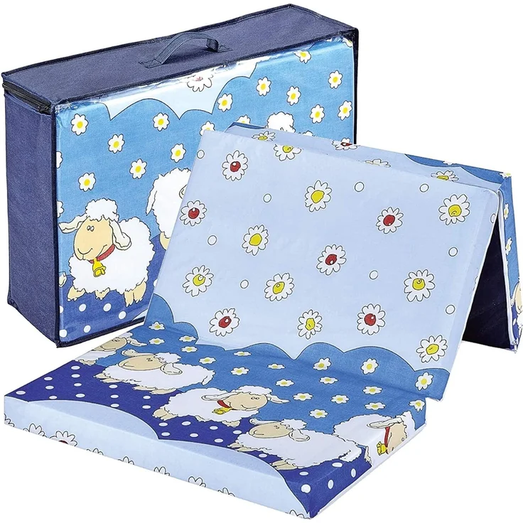 Bambini klappbare Reisebettmatratze Reisematratze 120x60 cm Schaf – Bild 1