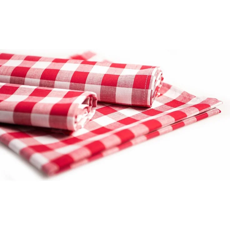 texpot Platzset Tischset Platzset Landhaus Karo Baumwolle Bauernkaro Vichy, (4-St) – Bild 1