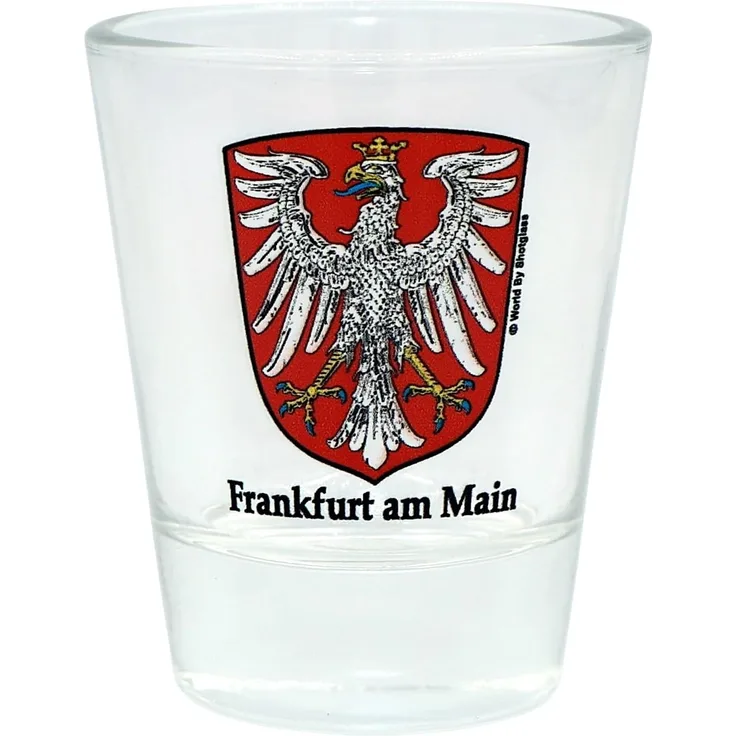 Francfort-sur-le-Main, Allemagne Blason Verre à Shot