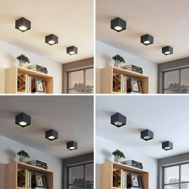 Arcchio Strahler Mabel, Deckenlampe 1-flammig aus Aluminium in modernem Design, GU10 für Küche und Wohnräume – Bild 5