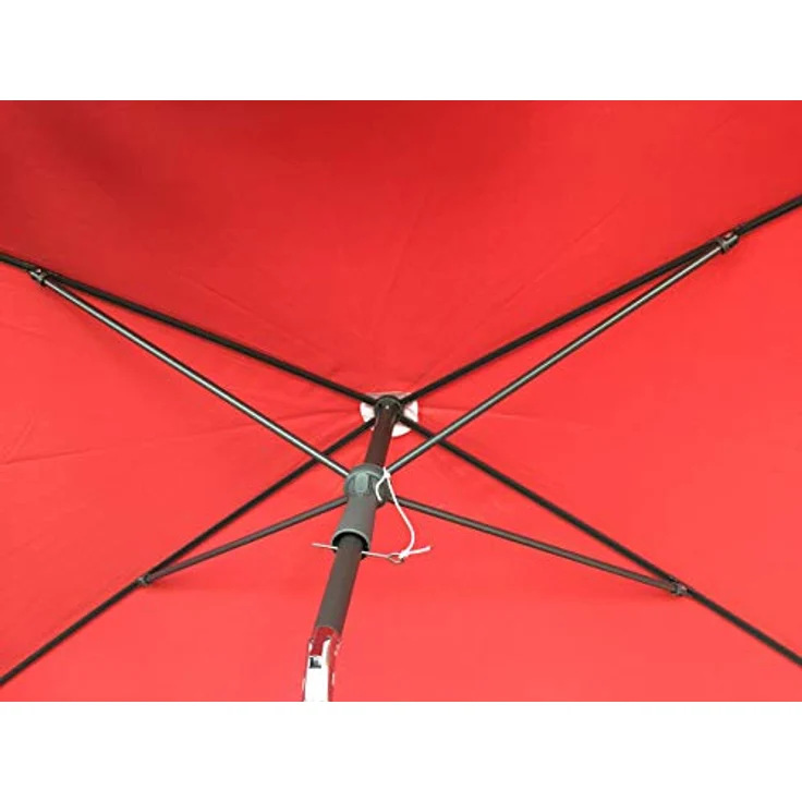 Quick Star Sonnenschirm Sonnenschirm 2x1,25m Rechteckig Terra, LxB: 125x200 cm, Abknickbar, Drehbar, Höhenverstellbar – Bild 6