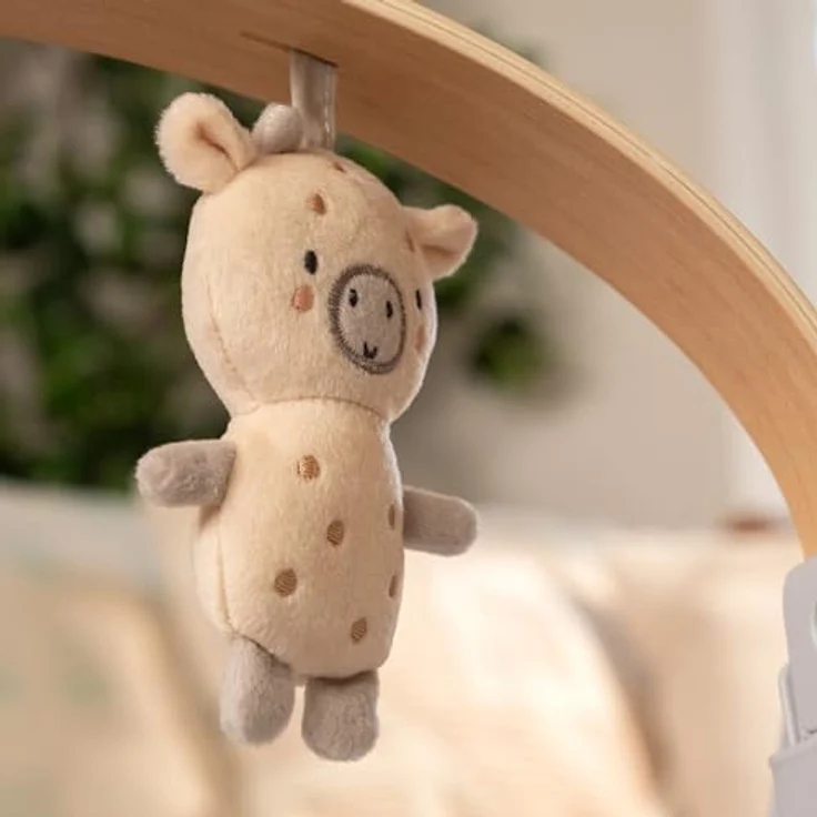 Ingenuity Swing 'n Go Babyschaukel & Babywippe Chambray mit Spielbogen, 5-Punkt-Sicherheitsgurt, 5 Schaukelgeschwindigkeiten, 8 Melodien, WhisperQuiet-Technologie – Bild 11