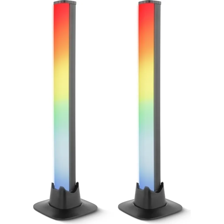 MeLiTec Bluetooth RGB Tischleuchten "MeLiQualizer" 2er Set