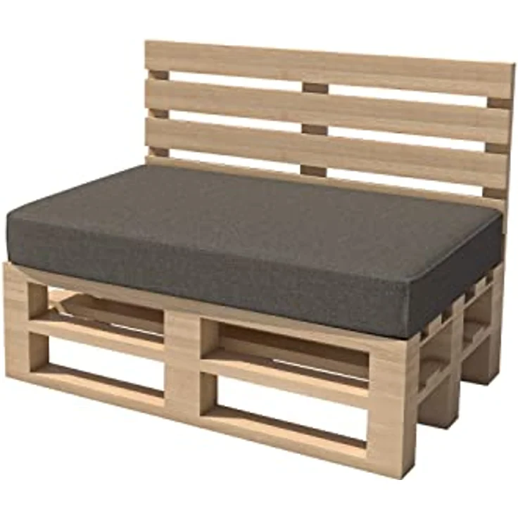 chilly pilley Palettenkissen Gartenkissen Palettenauflage Palettenpolster Indoor Outdoor Waschbar Abnehmbar Sitzkissen Rückenkissen (8er Set, Grau) – Bild 9