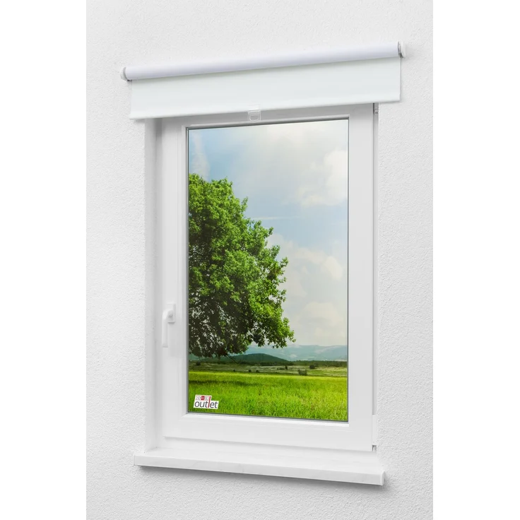 Lysel - Qualitätsspringrollo abdunkelnd (B x H) 173x190 cm in weiß – Bild 5