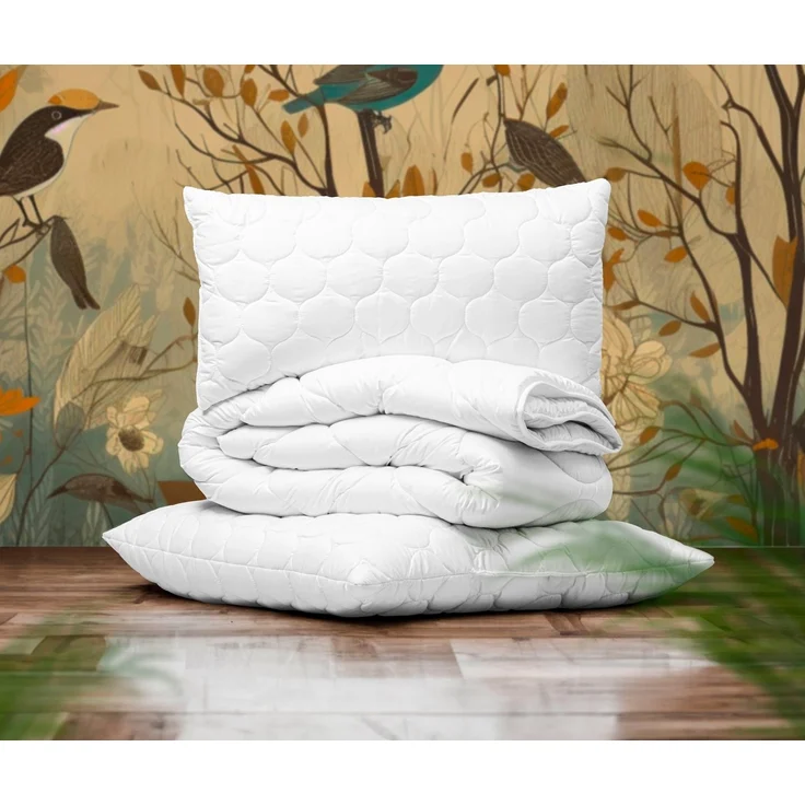 John Cotton Microfaserbettdecke Bio, Greta, 135x200, 155x220cm, Luxus, Füllung: 100% biologisch abbaubare Füllung aus Polyester, Bezug: Polyster, Atmungsaktiv, weich, pflegeleicht, Sommer und Winter – Bild 2