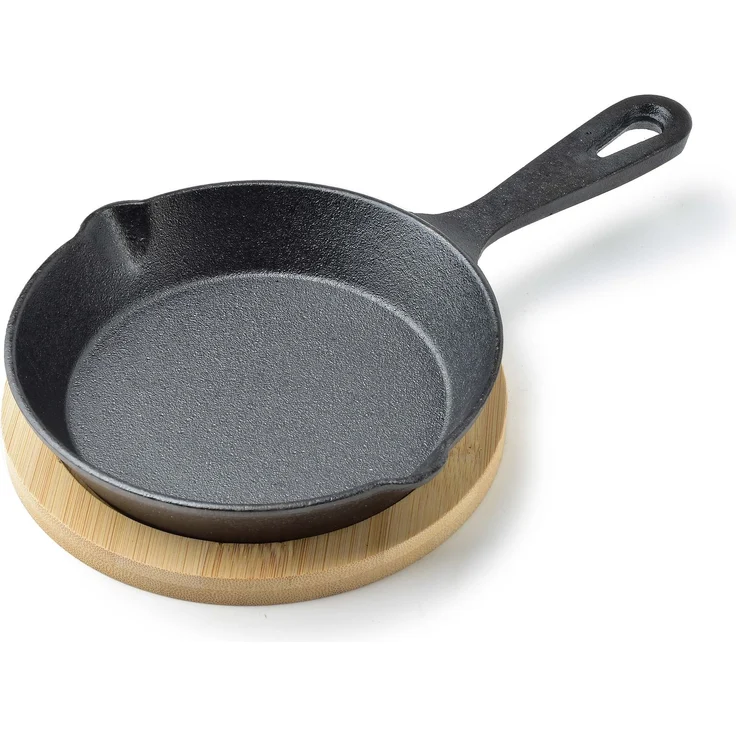 mini pfanne gusseisen Allesken LUXE 23x14x3cm schwarz 1pc – Bild 1
