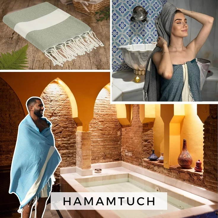 furora HOLIDAY Saunatuch Saunahandtuch Saunatuch Damen + Herren, Hamamtuch groß 100x200 XXL – Bild 5