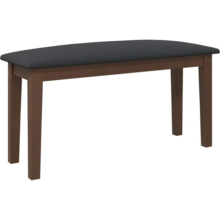 vidaXL Bank 90 cm Braun Massivholz Gummibaum 4102593 – Bild 2