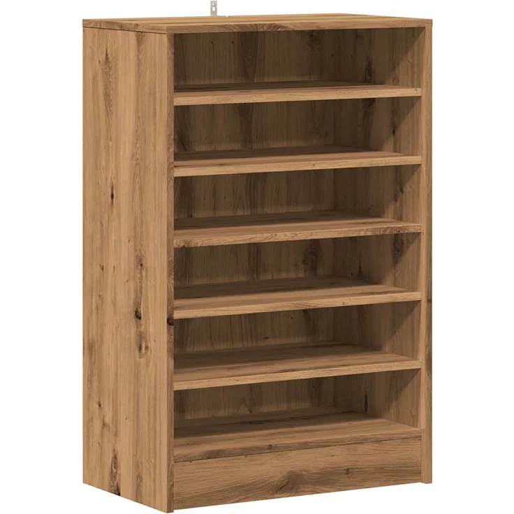 vidaXL Schuhschrank Artisan-Eiche 60x35x92 cm Holzwerkstoff 856703 – Bild 1