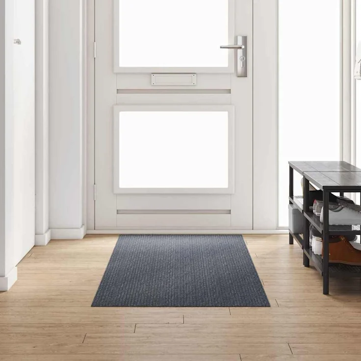 vidaXL Teppichläufer Grau 80 x 250 cm Stoff 42011417 – Bild 1