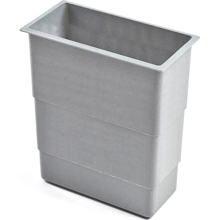 HAILO 1133079 Putzmittelkorb 4,1 Liter grau für Abfallsorter XXL / Ersatzeimer