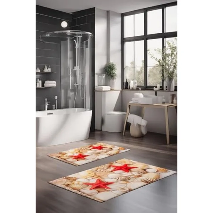 Mijolnir 'CT-5226' Badematten-Set (2-teilig), Mehrfarbig