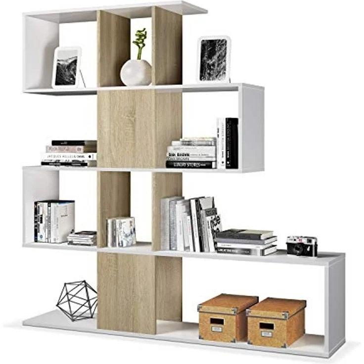 Dmora Kleiderschrank mit 4 Flügeltüren, weiß matt, mit Kleiderstange, Maße 181 x 202 x 53 cm – Bild 1