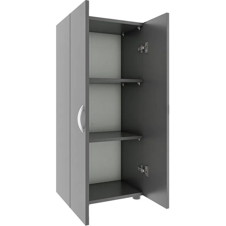 VCM Büroschrank Ulas 918434 Anthrazit H. 108 x B. 49 x T. 34 cm