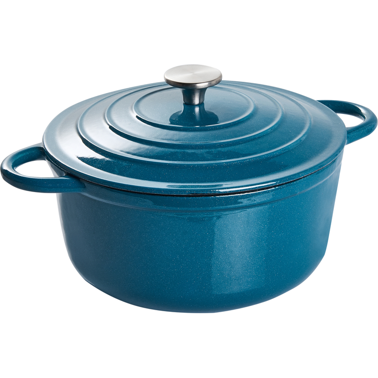 Gusseisen Kochgeschirrset 7-teilig CASTORA Blau – Bild 4
