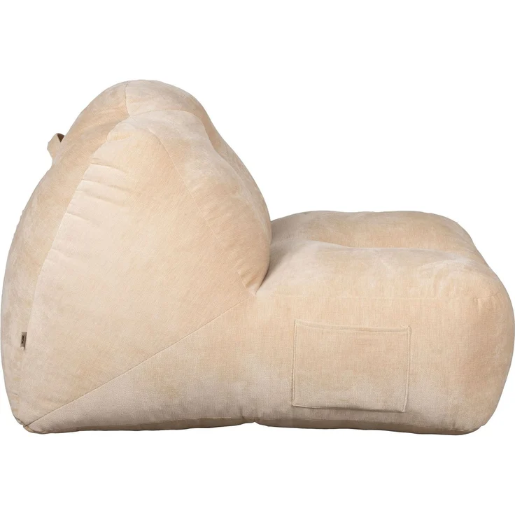 DutchBone Loungesessel Tombag, Sitzsack in Beige mit Samtbezug – Bild 6