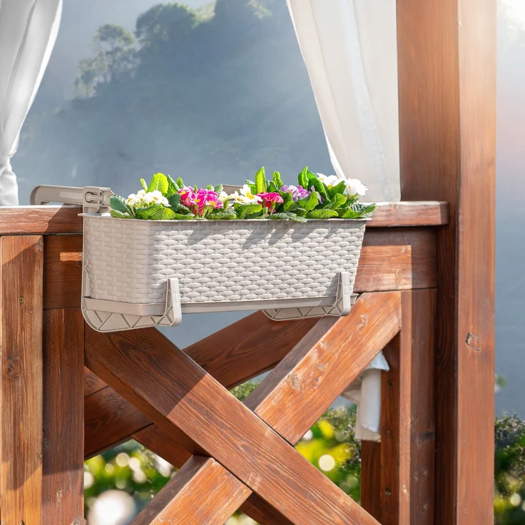 KADAX Blumentopf-Balkon-Blumentopf-Ständerhalter 40 cm – Bild 7