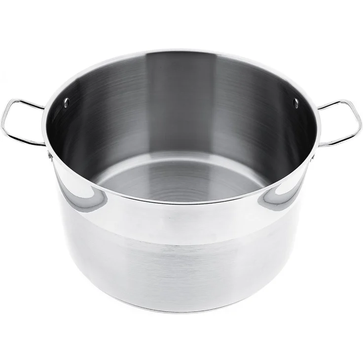 Almina 3er Set Kochtöpfe aus Edelstahl mit Deckel für alle Herdarten 18L, 21L, 25L Silber – Bild 4