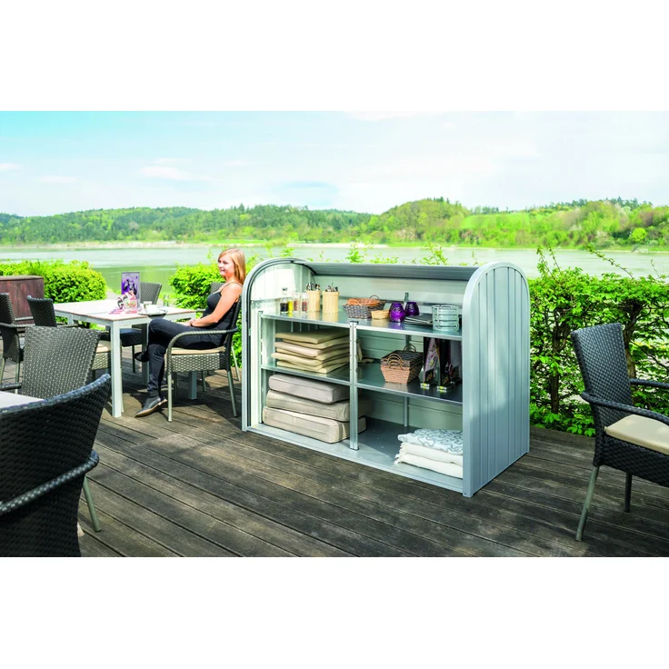 Biohort StoreMax, 190: 190 x 97 x 136 (b x t x h) cm, dunkelgrau-metallic – Bild 2
