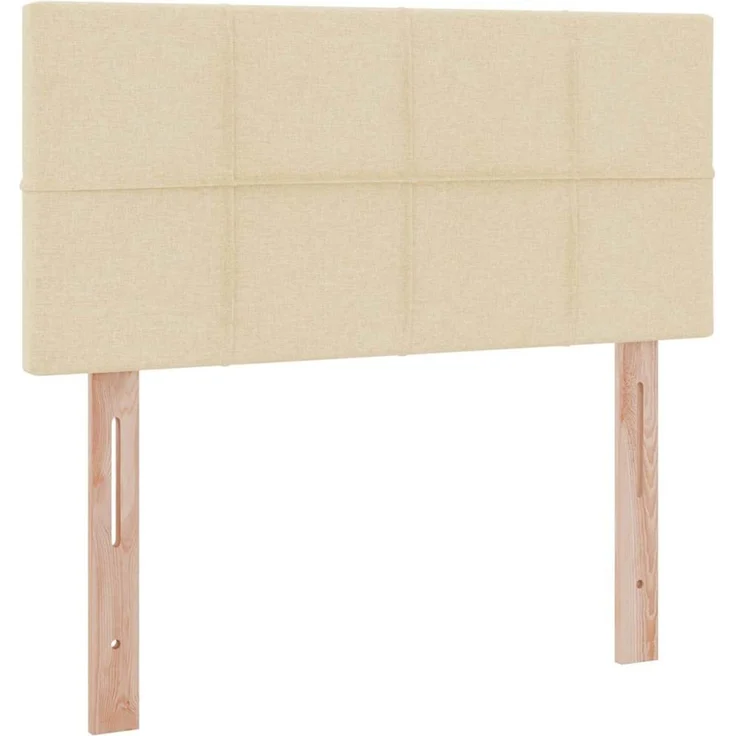 vidaXL LED-Speicherbett mit Matratze Creme 100 x 200 cm Stoff 3371128 – Bild 10