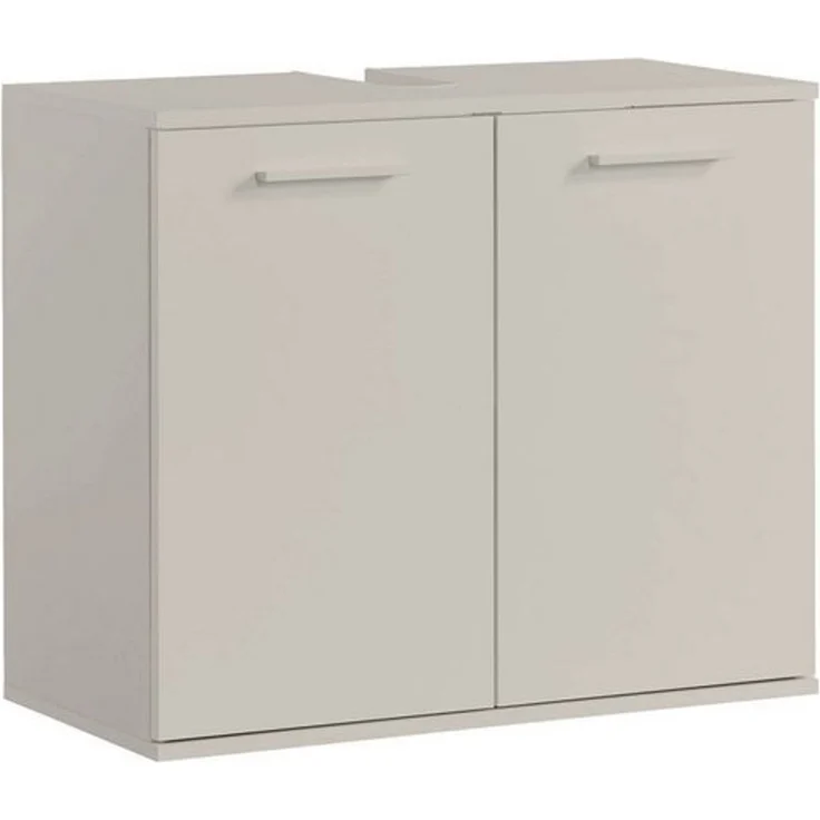 mokebo Waschbeckenunterschrank Der Waschbär (60x70x34 cm, in Kaschmir) Waschtischunterschrank oder Badezimmerschrank in Beige Grau – Bild 4