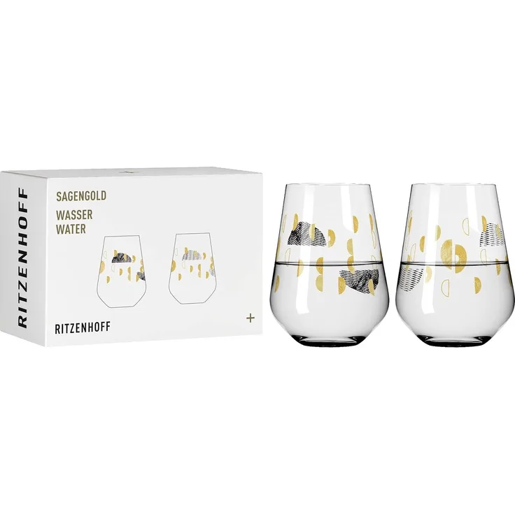 Ritzenhoff 3421002 Wasserglas-Set #2 SAGENGOLD Maike Schönebeck 2022