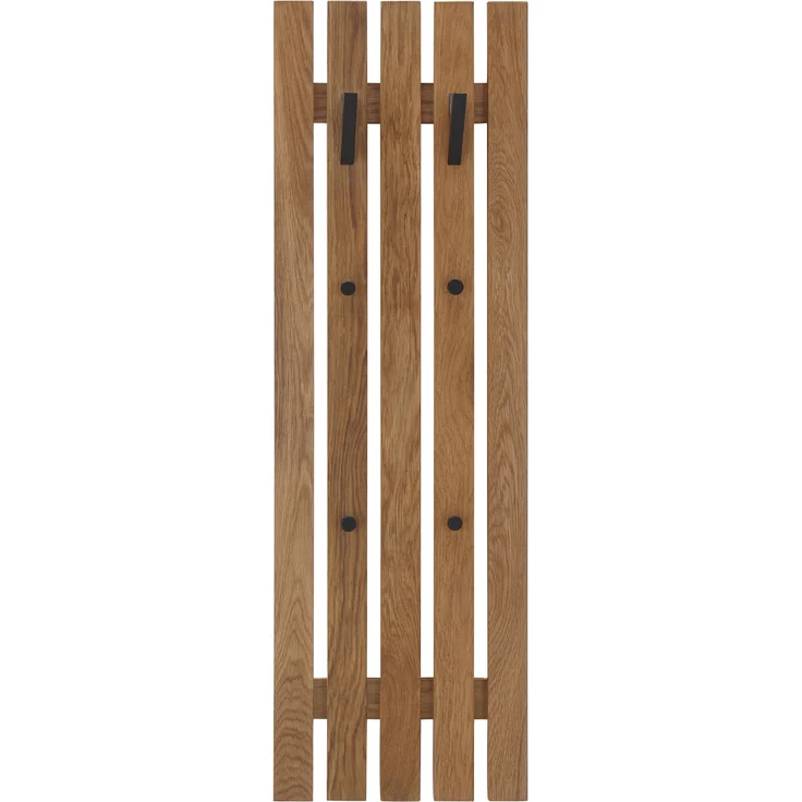 BANTRY Garderobenpaneel - Rund 60 cm / Eiche schwarz gebeizt / ohne Ablage – Bild 38