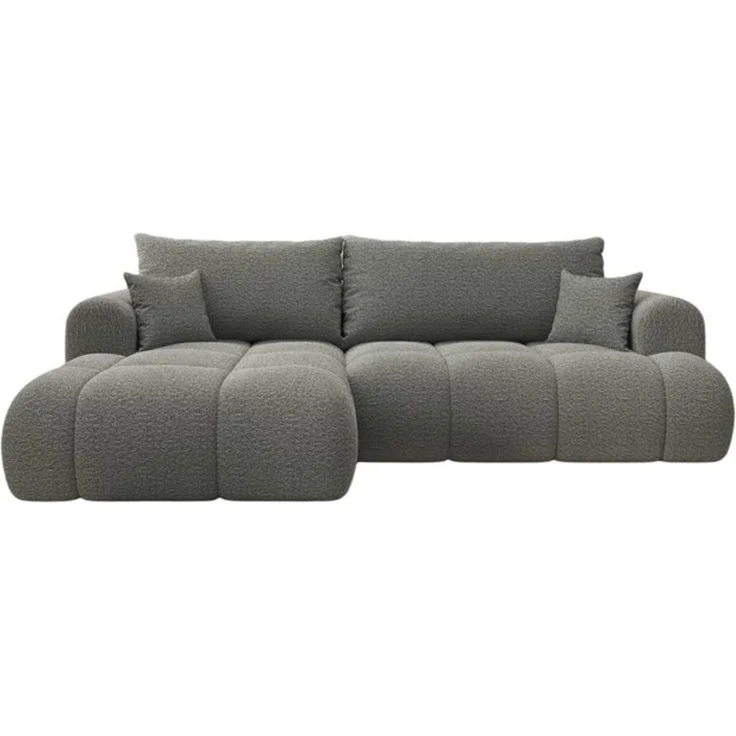 thematys Ecksofa TREVIO 260 x 165 cm, mit Schlaffunktion, mit Bettkasten, Grau (Fredo 35), Ausrichtung links – Bild 6