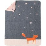 Babydecke. ca. 90x70 cm. Fuchs unter Sternen