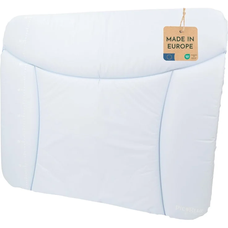 pic Bear Wickelauflage - hochwertige OEKO-TEX Wickeltischauflage - pflegeleichte Wickelunterlage - Auflage Wickelkommode - 85x72 cm - Babyblau