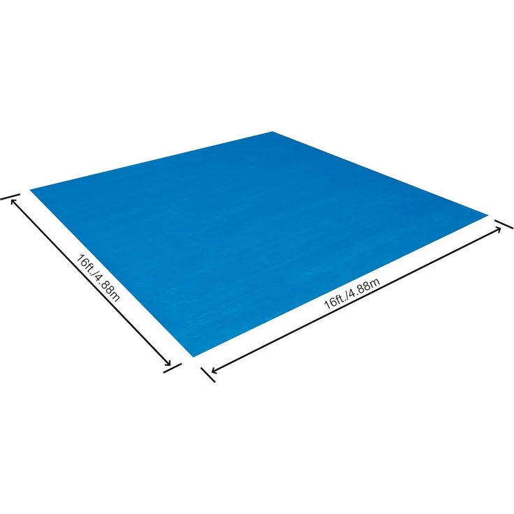 PE-Bodenplane 488 x 488 cm, blau, quadratisch – Bild 3
