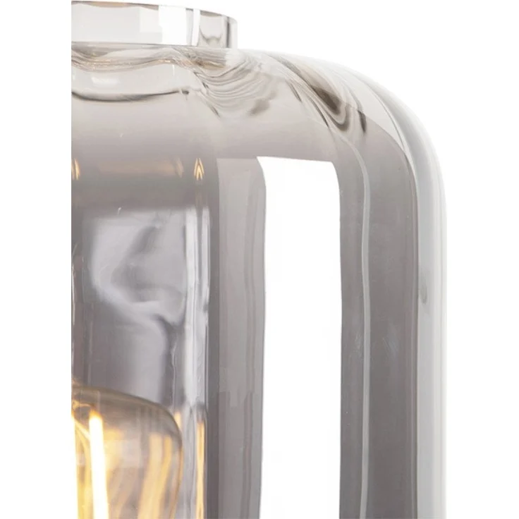 Qazqa Stehlampe Qara, ohne Leuchtmittel, E27, Schwarz, Design, Glas, 1-flammig – Bild 3