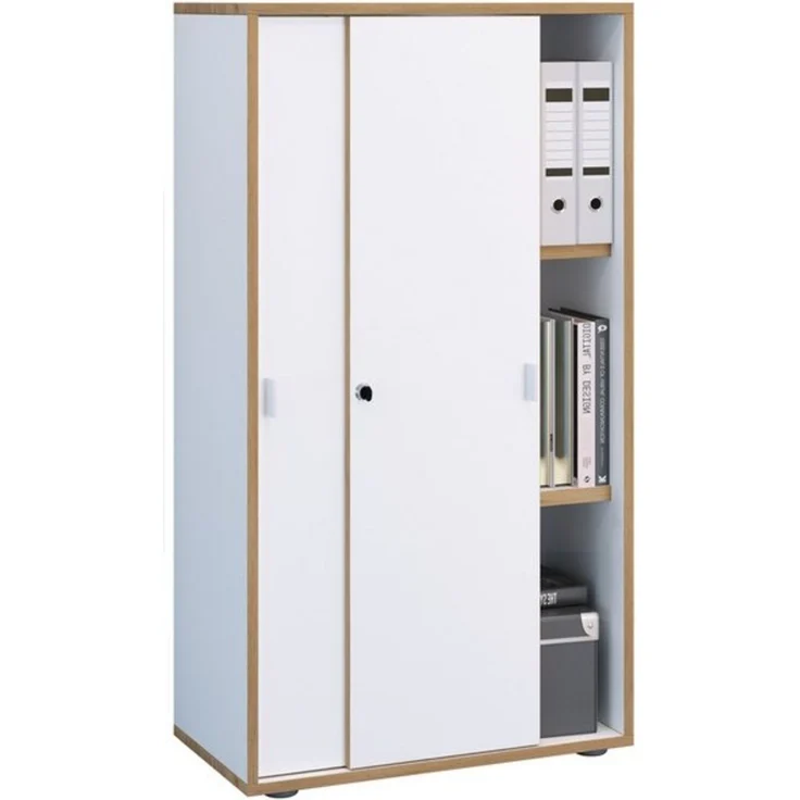VCM Büroschrank Salia 920736 Weiß H. 110 x B. 60 x T. 37 cm – Bild 4