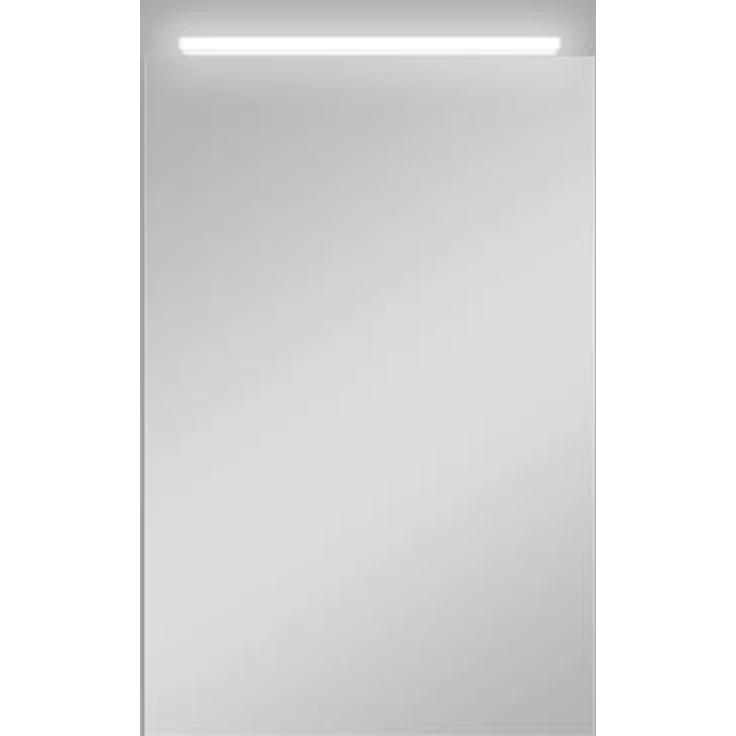 DSK LED-Spiegelschrank Aluminio Vegas, 40 x 60 cm, Silber, mit LED-Oberlicht und zwei Glaseinlegeböden – Bild 2