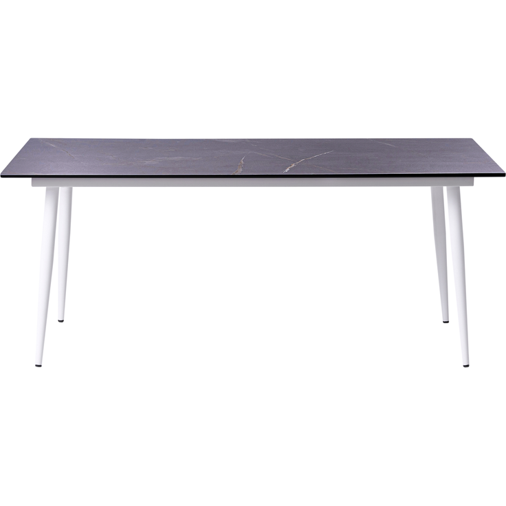 Gartentisch TOLENTINO 180 cm 90 cm Marmor Optik Grauer Marmor – Bild 4