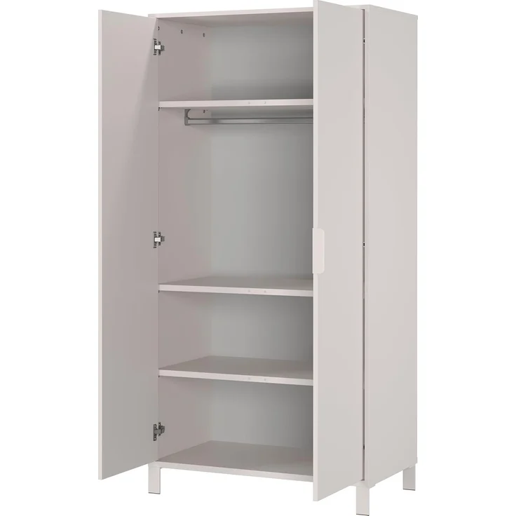 Germania Kleiderschrank 7013-572 GW-Alkmaar, in Kaschmir, gedämpfte Türen mit Soft-Close, 89 x 180 x 54 cm (BxHxT) – Bild 5